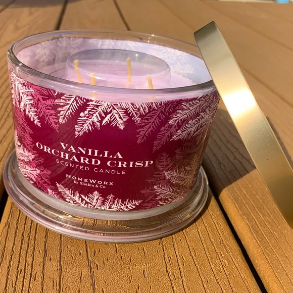 🆕HARRY SLATKIN HOMEWORX “VANILLA ORCHARD CRISP” 4 WICK, 18oz CANDLE —NWT!!! - Picture 5 of 5